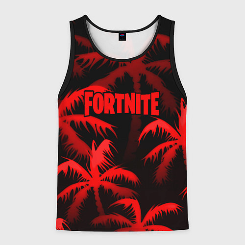 Мужская майка без рукавов Fortnite tropic red / 3D-Черный – фото 1