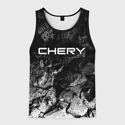 Майка-безрукавка мужская Chery black graphite, цвет: 3D-черный