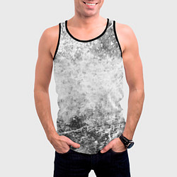 Майка-безрукавка мужская Абстракция - серый ветер, цвет: 3D-черный — фото 2