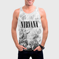 Майка-безрукавка мужская Nirvana white graphite, цвет: 3D-белый — фото 2