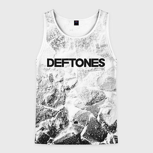 Мужская майка без рукавов Deftones white graphite / 3D-Белый – фото 1