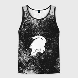 Майка-безрукавка мужская Death stranding серые краски, цвет: 3D-черный