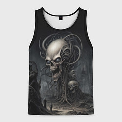 Майка-безрукавка мужская Черепа-монстры, цвет: 3D-черный