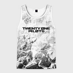 Майка-безрукавка мужская Twenty One Pilots white graphite, цвет: 3D-белый