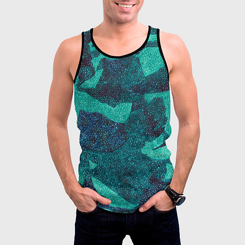 Мужская майка без рукавов Fartech / 3D-Черный – фото 3