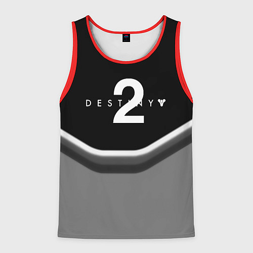 Мужская майка без рукавов Destiny geometry online game / 3D-Красный – фото 1