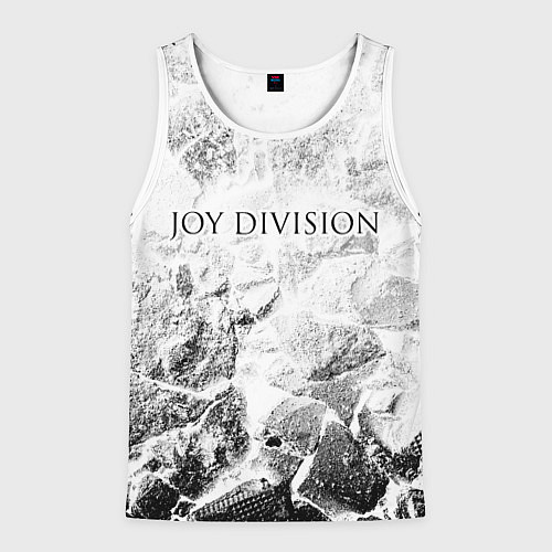 Мужская майка без рукавов Joy Division white graphite / 3D-Белый – фото 1