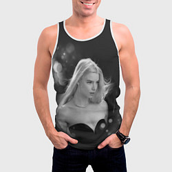 Майка-безрукавка мужская Actress - Anya Taylor - Joy, цвет: 3D-белый — фото 2