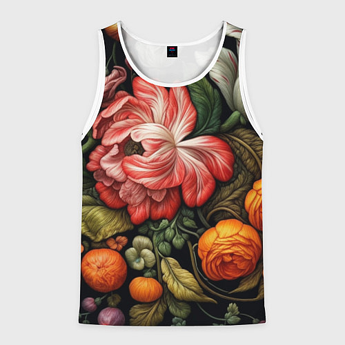 Мужская майка без рукавов Набивной рисунок / 3D-Белый – фото 1