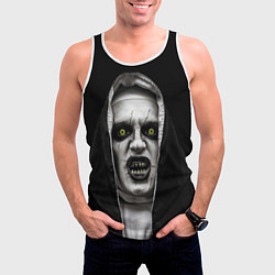Майка-безрукавка мужская Ужасная монашка, цвет: 3D-белый — фото 2