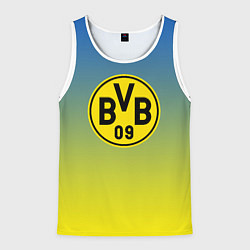 Майка-безрукавка мужская Borussia gradient, цвет: 3D-белый