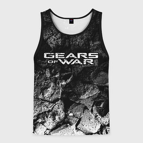 Мужская майка без рукавов Gears of War black graphite / 3D-Черный – фото 1