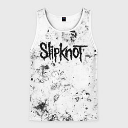 Майка-безрукавка мужская Slipknot dirty ice, цвет: 3D-белый