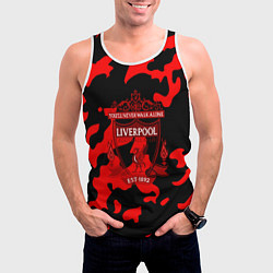 Майка-безрукавка мужская Liverpool камуфляжный стиль, цвет: 3D-белый — фото 2