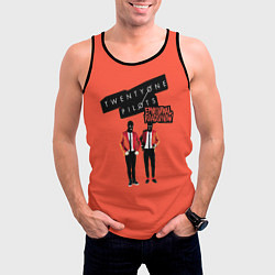 Майка-безрукавка мужская Twenty one pilots emotional roadshow, цвет: 3D-черный — фото 2