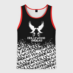 Майка-безрукавка мужская Hollywood Undead band, цвет: 3D-красный
