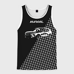 Мужская майка без рукавов Haval чёрно-белый