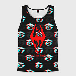 Майка-безрукавка мужская The Elder Scrolls anime, цвет: 3D-черный