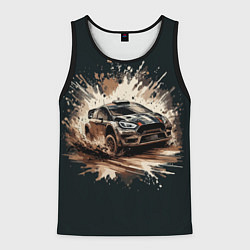 Мужская майка без рукавов Раллийный автомобиль