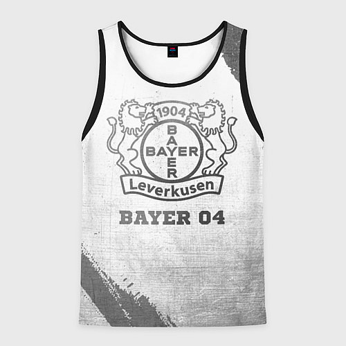 Мужская майка без рукавов Bayer 04 - white gradient / 3D-Черный – фото 1