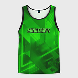 Майка-безрукавка мужская Minecraft кислотная геометрия, цвет: 3D-черный