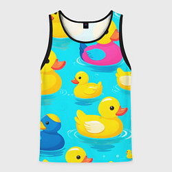 Мужская майка без рукавов Плавающие уточки