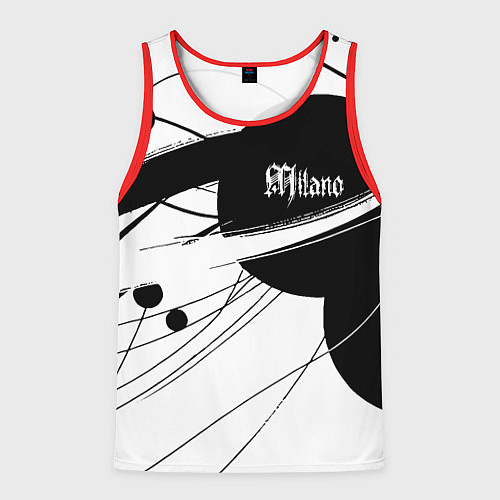 Мужская майка без рукавов Milano - fashion abstraction / 3D-Красный – фото 1