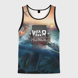 Мужская майка без рукавов Warthunder морская битва