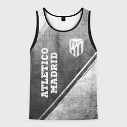 Мужская майка без рукавов Atletico Madrid - grey gradient вертикально