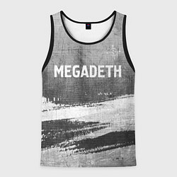 Майка-безрукавка мужская Megadeth - grey gradient посередине, цвет: 3D-черный