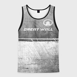 Мужская майка без рукавов Great Wall - grey gradient посередине
