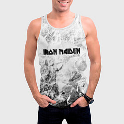 Майка-безрукавка мужская Iron Maiden white graphite, цвет: 3D-белый — фото 2