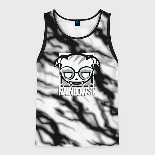 Мужская майка без рукавов Rainbow six storm black / 3D-Черный – фото 1