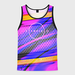 Мужская майка без рукавов Starfield geometry game