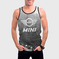 Майка-безрукавка мужская Mini - grey gradient, цвет: 3D-черный — фото 2