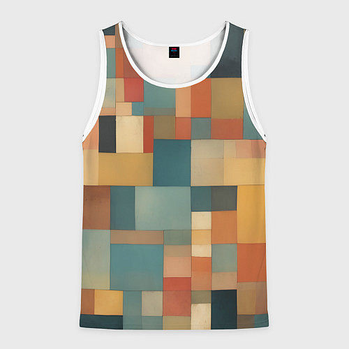 Мужская майка без рукавов Inspired by Paul Klee / 3D-Белый – фото 1