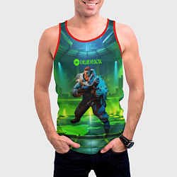 Майка-безрукавка мужская Kelvin Deadlock, цвет: 3D-красный — фото 2