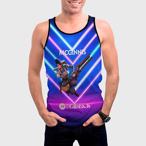 Мужская майка без рукавов McGinnis Deadlock / 3D-Черный – фото 3