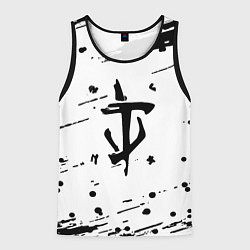 Майка-безрукавка мужская Doom краски текстура, цвет: 3D-черный