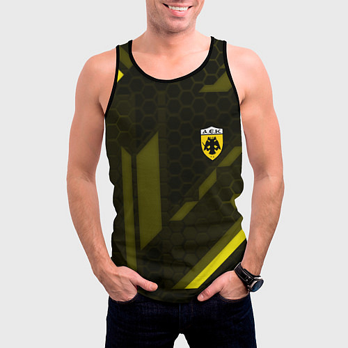 Мужская майка без рукавов AEK fc geometry / 3D-Черный – фото 3