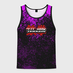 Мужская майка без рукавов Tekken брызги красок