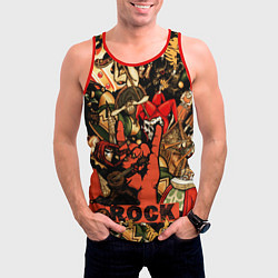 Майка-безрукавка мужская Король и шут рок средневековья, цвет: 3D-красный — фото 2