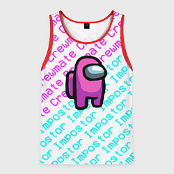 Мужская майка без рукавов Among us pattern steel