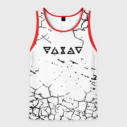 Мужская майка без рукавов Ведьмак трещины в земле