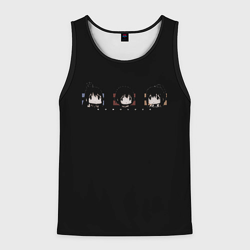 Мужская майка без рукавов Konosuba: chibi / 3D-Черный – фото 1