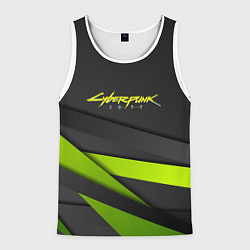 Мужская майка без рукавов Cyberpunk 2077 stripes line