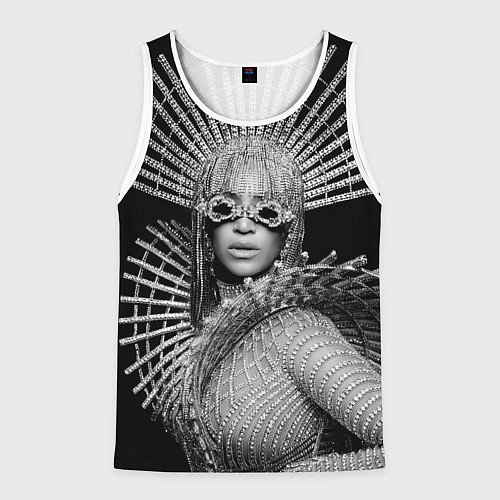 Мужская майка без рукавов Beyonce R&B / 3D-Белый – фото 1