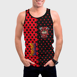 Майка-безрукавка мужская Doom pattern steell, цвет: 3D-черный — фото 2