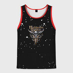 Мужская майка без рукавов Baldurs Gate белые краски