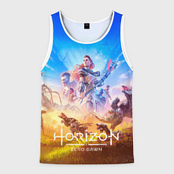 Майка-безрукавка мужская Герои Horizon zero dawn remstered, цвет: 3D-белый